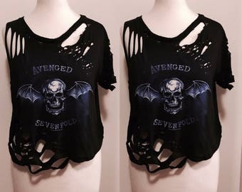 avenged sevenfold crop top