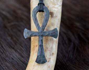 Steel Egyptian cross Ankh necklace