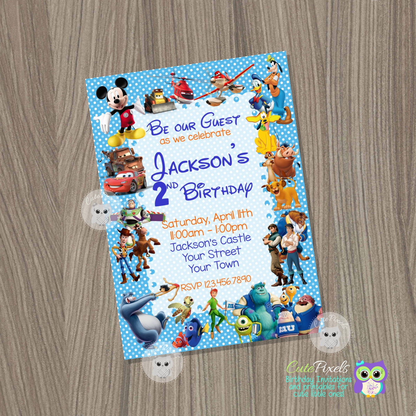 Disney Themed Invitations 7