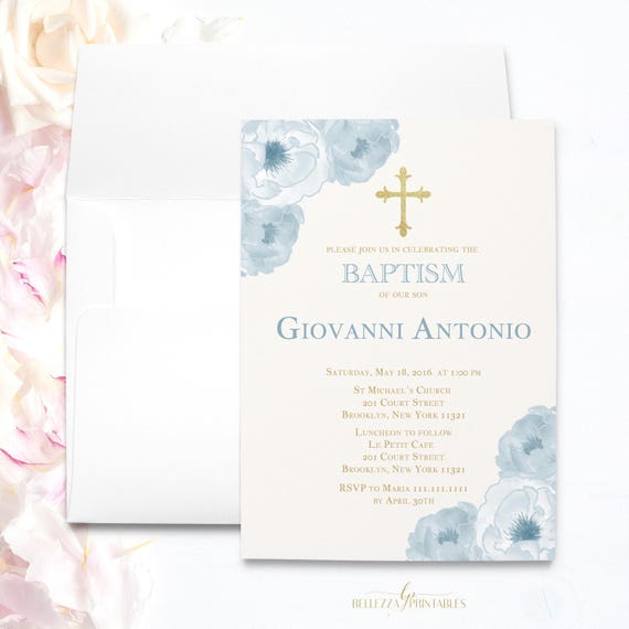 baptism invitations for boys