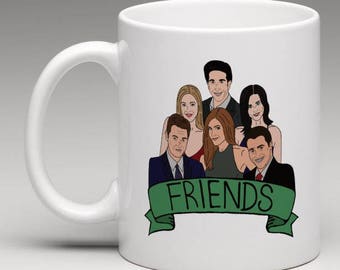 Friends TV Show Mug (Parks and Rec, Seinfeld, Fraiser, 30 Rock, The Office, Community, Arrested Development, Perfect Gift, Present Ideas)