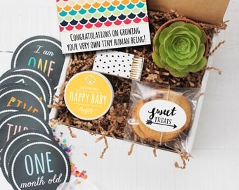 Congratulations on Growing Your Very Own Tiny Human Being Gift Box - Congratulations Gift | New Parents | New Baby Gift | New Mom Gift