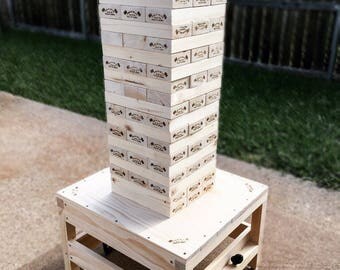 Yard Jenga, Giant Jenga, Tailgating, Yard Games, Lawn Games, Jenga Blocks, Jumbo Jenga, Outdoor Games, Camping Games, Tumbling Blocks