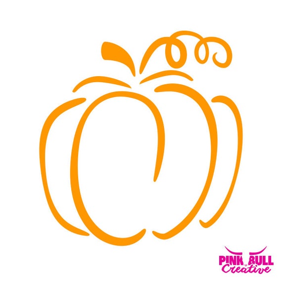 Download Simple Pumpkin Outline SVG cut file for Cricut or other