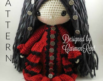 Alexis-Steampunk-Amigurumi Doll Crochet Pattern PDF