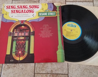 Sesame Street "Sing,Sang,Song Singalong" LP 1978 Sesame Street Records