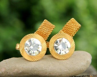 Father's Day GIFT brother gift of brother Jewelry|For|mens cufflinks Vintage Cuff Links gold Jewelry|for|Him cufflinks