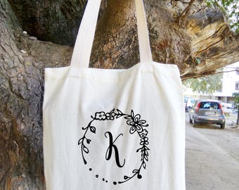Personalized Tote Bag, Custom Tote Bag, Baby Deer Tote, Canvas Cotton Tote Baby Deer Bag, Tote Bag, Bridesmaid Gift, Personalized Bag, Bags