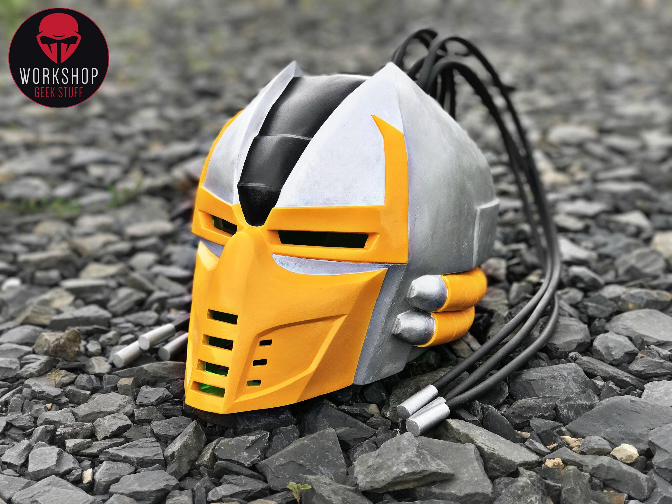 Cyrax helmet from the game Mortal Kombat 3 / 9 classic skin