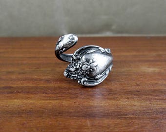Antique Sterling Spoon Ring – Size 8.75