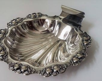 Antique JB Chatterly & Sons Silver Plate Shell Dish