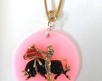 Matador Bullfighter - Two Tone Key Chain