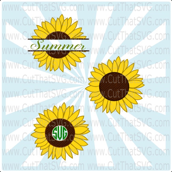 Sunflower SVG Cut File from CutThatSVG on Etsy Studio