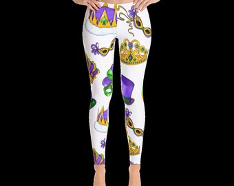 mardi gras leggings women