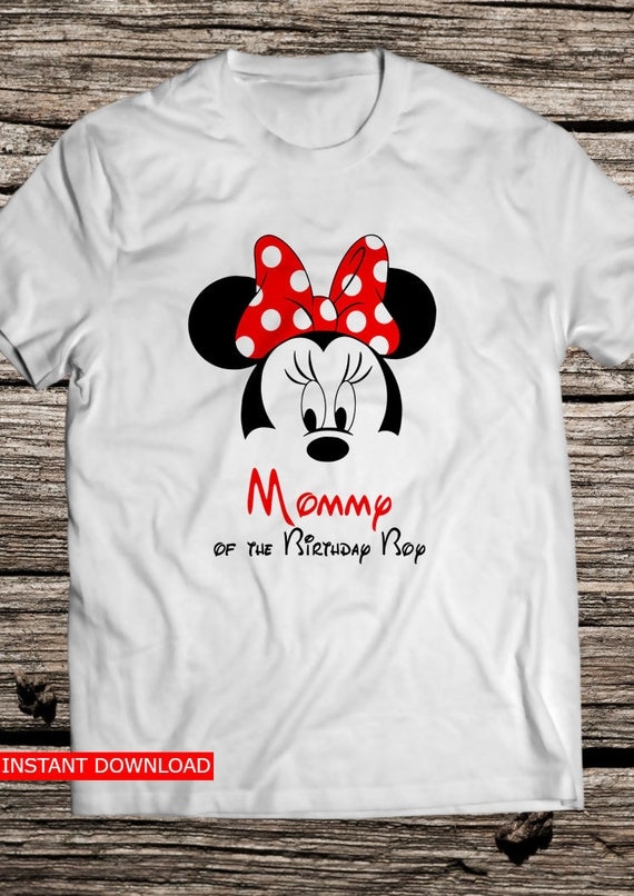 Download Disney Svg Minnie Mouse Svg Mom of the Birthday Boy Iron On