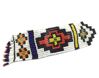 Vintage Zulu Love Letter , sew on Tribal Embroidery , Patches , Statement Applique , or