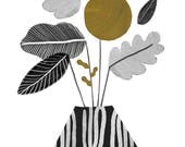 Volcano Vase / Art Print / A3 A4 A5