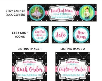 Custom Etsy Shop Banner Set, Banner and Icon, Custom Shop Banner, Shop Icons, Etsy Store Graphics, Custom Graphic Design