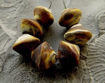 Lampwork, handmade - Raku at its Best - by Calisto