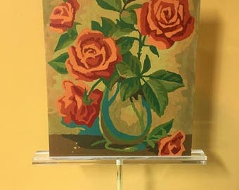 Paint by Number Roses Vintage