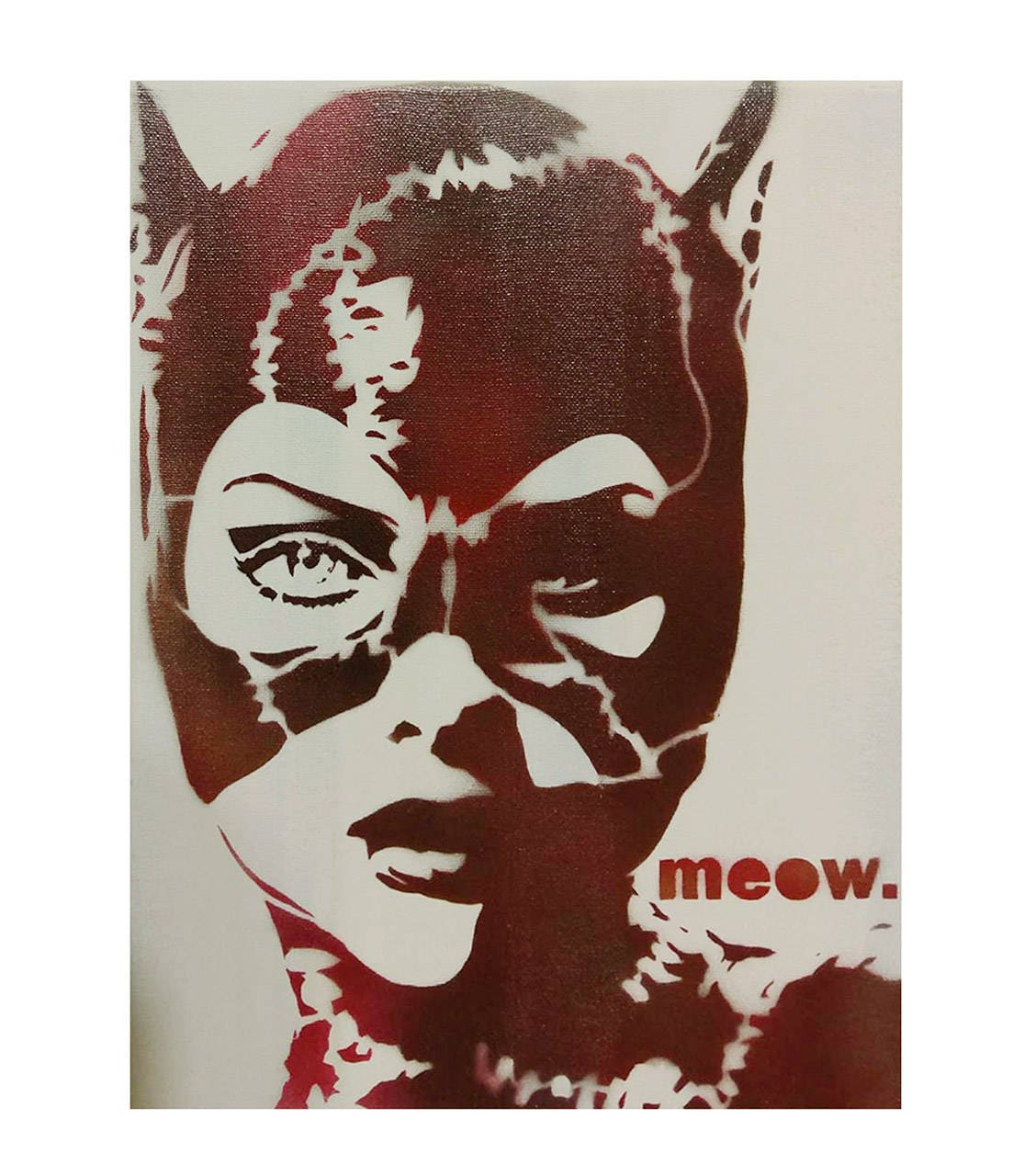 Catwoman Portrait BATMAN RETURNS 12x16 Original Graffiti Pop