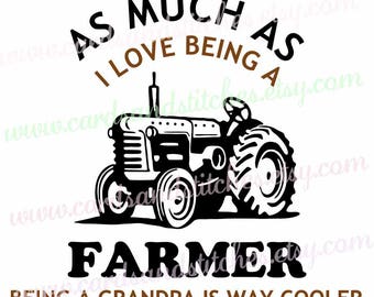 Tractor SVG - Farmer SVG - Grandpa SVG - Digital Cutting File - Graphic Design - Cricut Cut - Instant Download - Svg, Dxf, Jpg, Eps, Png