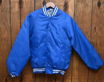 Navy Varsity Jacket Blue College Letterman Coat Baseball Top