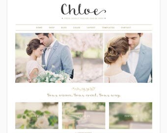 Wordpress Theme, Wordpress Ecommerce Theme Responsive Blog Theme Design "Chloe" - Genesis Website Theme