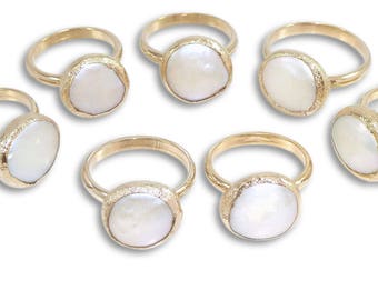 Pearl Stacking Ring, June Birthstone, Gift For Her, Pearl, Pearl Ring, Freshwater Pearl Ring, Minimal Ring, Delicate Pearl Ring, Gold Ring.