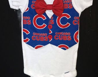 Chicago Cubs Baby Onesie, Cubs Outfit, Chicago Onesie, Cubs Baby Gift, Cubs Baby Shower, Cubs Baseball Gift, Chicago Cubs baby gift