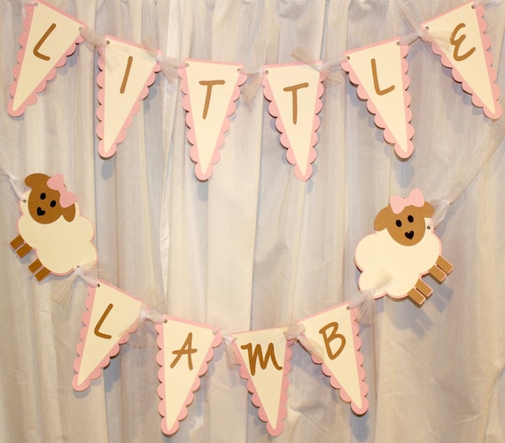 lamb baby shower banner lamb baby shower little lamb baby