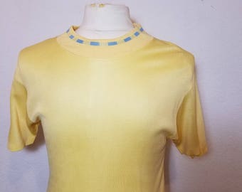 FREE SHIPPING Vintage Men Ban Lon Knit Shirt