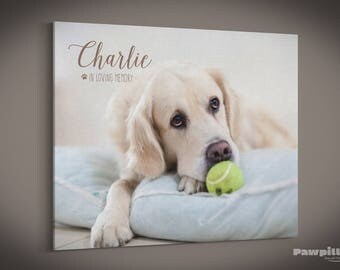 Pet Memorial, Pet Canvas, Pet Keepsake, Pet Print, Custom Pet Photo, Dog Canvas, Pet Photo, Pet Picture, Custom Canvas Print, Dog Print
