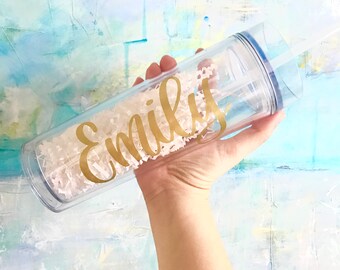 Personalized Tumbler - Personalized Tumbler with Straw - Bachelorette Party Cups - Personalized Tumbler - Bridesmaid Water Bottle -