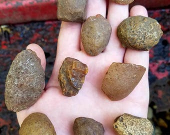 Carnelian Stones <!>(*LOT OF 10 STONES*) <!>- Rough