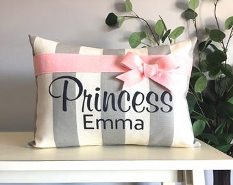 Personalized Name Pillow Princess Room Decor Girls Nursery Rustic Home Girl Personalized Name Pillow Princess Room Decor Girls Nursery Rustic Home Girl