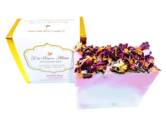 SOAP- Perfect Rose Soap - Vegan Soap - Handmade Soap- Soap Gift - Wedding Favors - Soap Favors - Wholesale soap - Mother's Day Gift