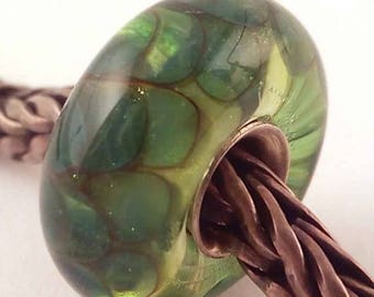 ON SALE 25% OFF loversofbeads Sra artist handmade euro big hole lampwork glass bead with sterling silver core - Made To Order - T434