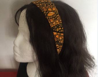 African wax print headband