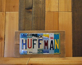 10 Year Wedding Tin Aluminum Anniversary Gift for Husband Wife Boyfriend Family Last Custom Name License Plate Name Sign Last Minute OK!!!