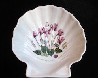 Portmeirion Botanic Garden | Cyclamen | Shell Dish | Cyclamen Repandum | 5.5 inches | Excellent