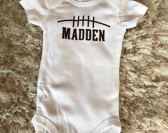 Football Onesie (personalized)