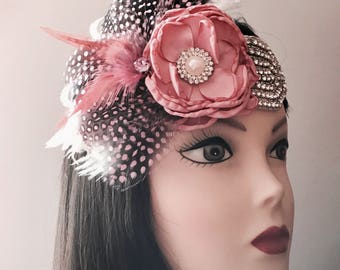 1920s headpiece/Gatsby bracelet/Flapper headpiece/Rhinestone headpiece/wedding headpiece/Wedding accessory/hair jewelry/Gabriella
