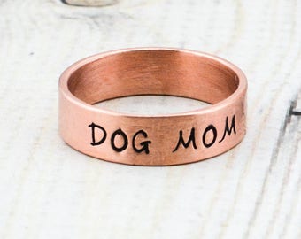 Personalized Copper Ring - Custom Name Ring - Hand Stamped Ring - Personalized Ring - Copper Wedding Ring - Men's Ring - Women's Ring