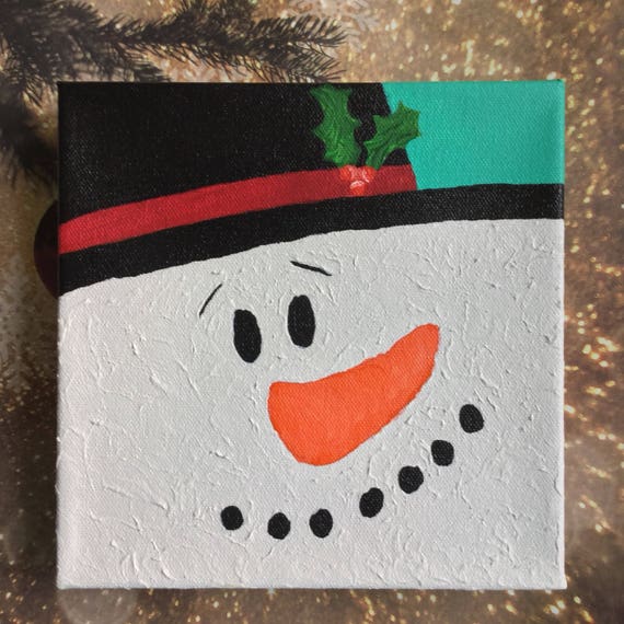 Snowman Painting Snowman Decoration Christmas Painting