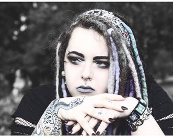 Crocheted Human Hair Dreadlocks | 20SE Braid In Hair Extensions | Made to Order | Backcomb