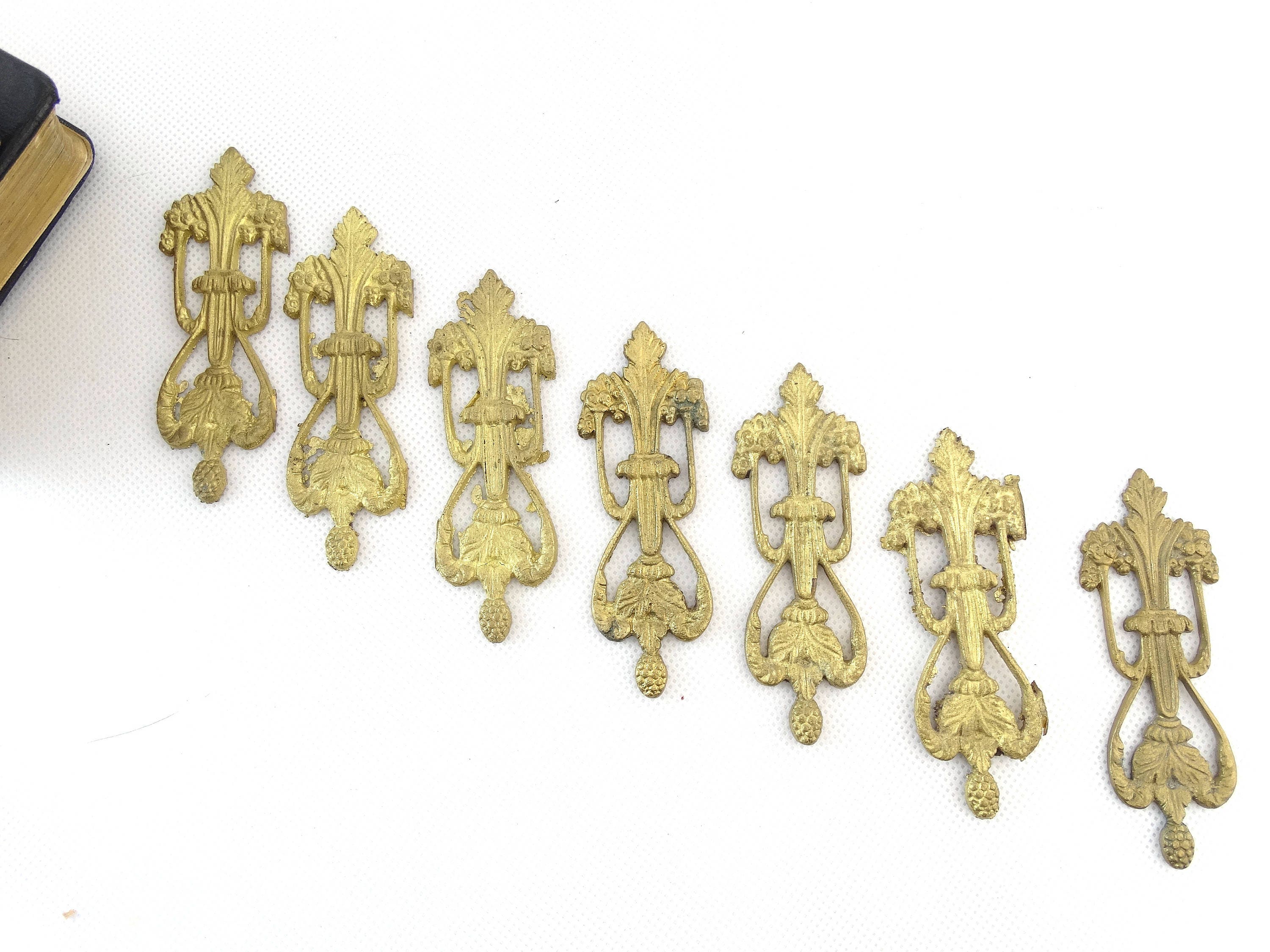 Vintage Brass Ornament Brass Furniture Appliques Brass Hardware