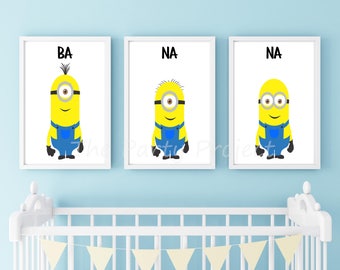 Minion Wall Decor minion wall art | etsy Minion Wall Decor minion wall art | etsy