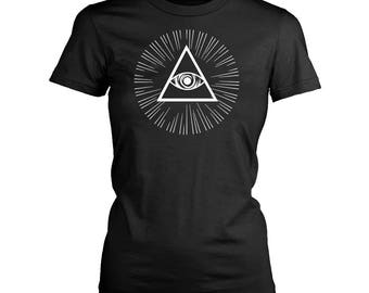 Illuminati T-Shirt Punk Unisex Graphic Tee S M L XL Style