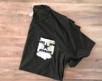 Pocket Tee with NFL Pocket, Dallas Cowboys Pocket